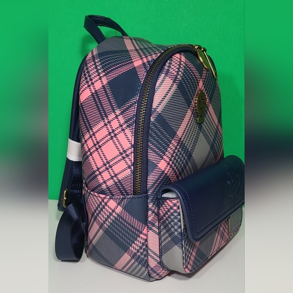 Loungefly Plaid Kiki\'s Delivery Service Mini Backpack Purse Studio Ghibli Gigi